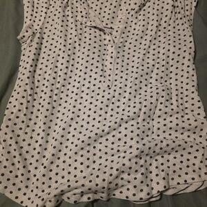 Polka Dot Sleeveless Top